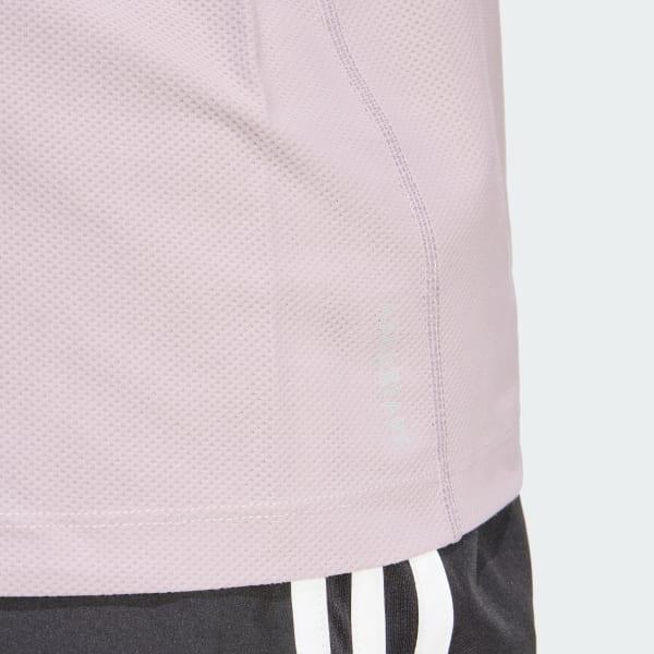 adidas Own The Run Tee (Plus Size) Pink Fusion 2X Womens Product Image