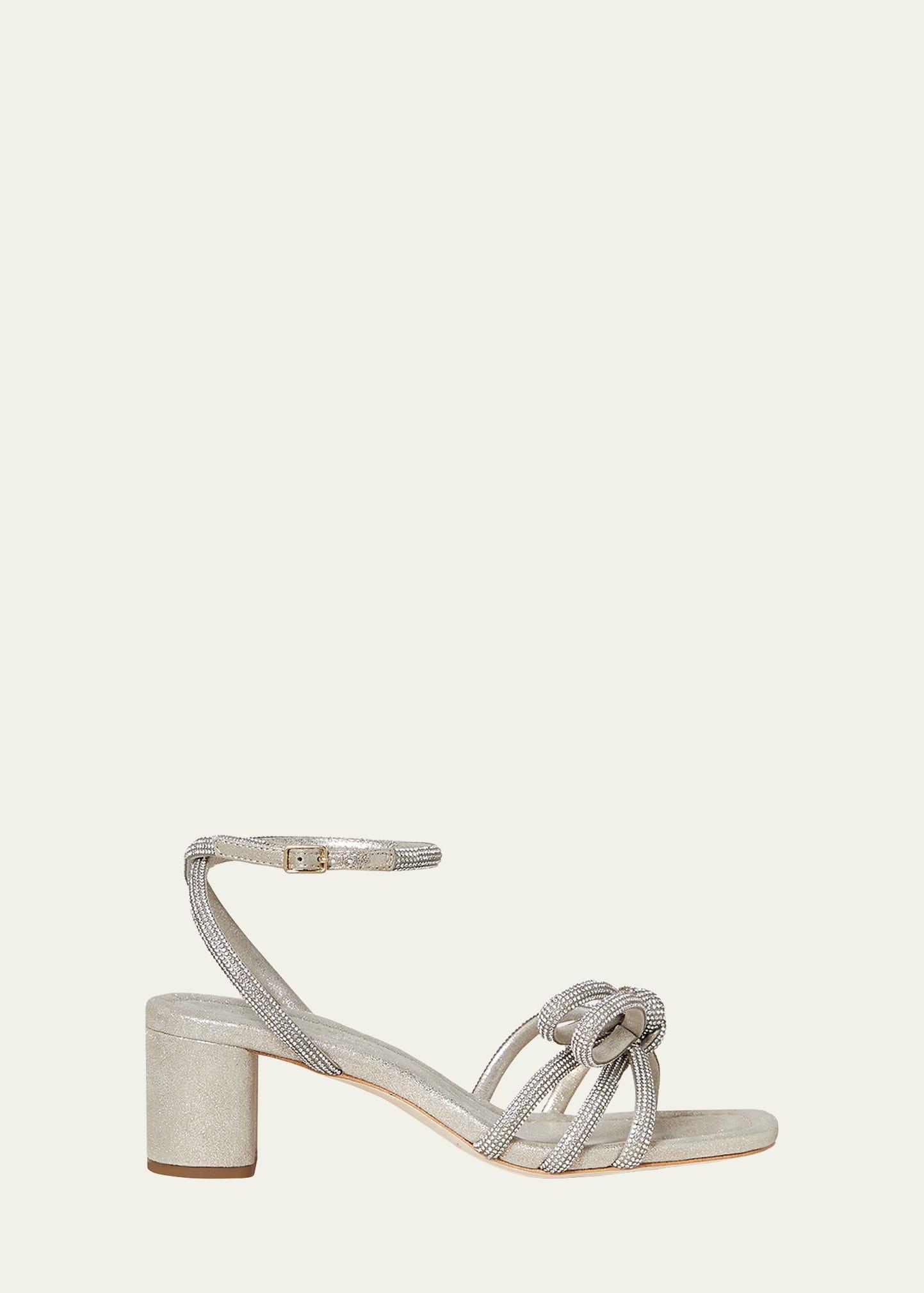 Womens Mikel Crystal-Embellished Suede Sandals Product Image