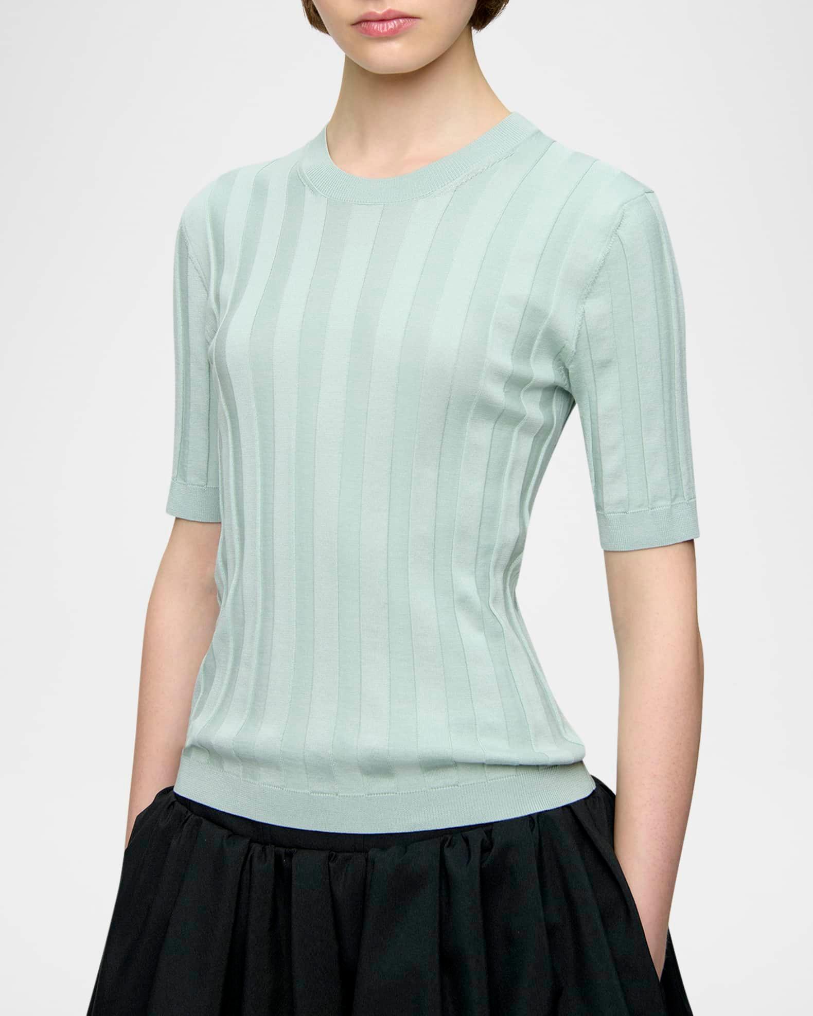 Deeda Crewneck Wide Rib Sweater Product Image