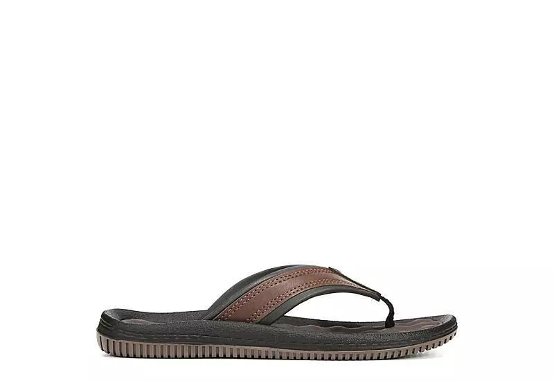 Dr. Scholl's Donnar Men's Flip Flop Sandals, Size: 11, Black Brown Product Image
