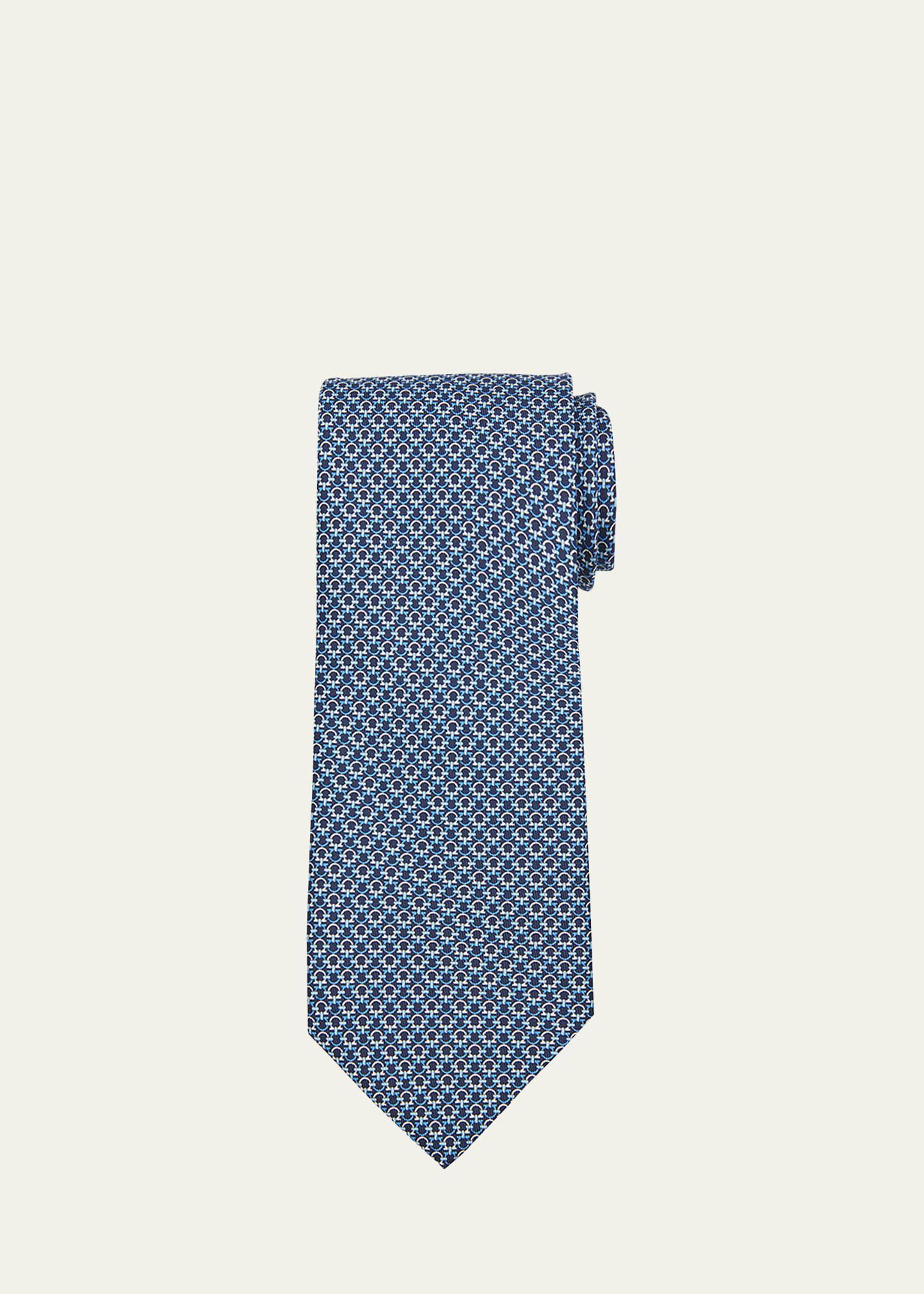 Salvatore Ferragamo Mini Linked Gancini Silk Classic Tie Product Image