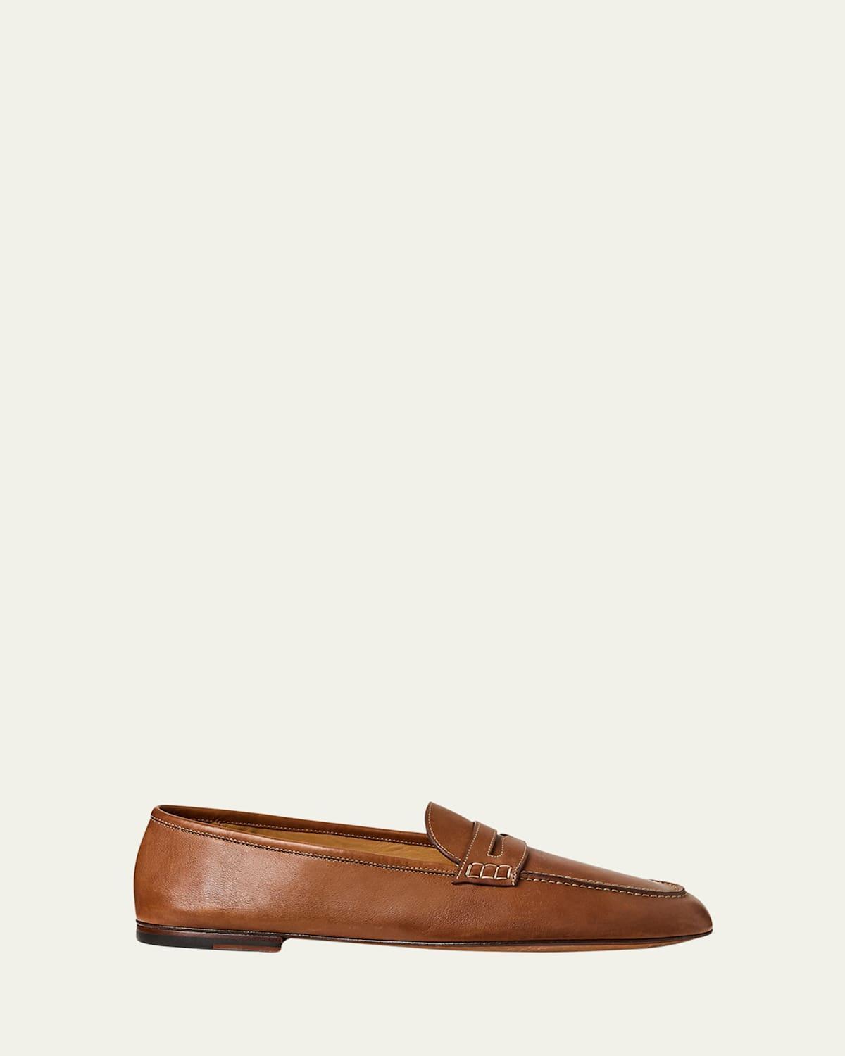 Mens Collins Leather Penny Loafers Product Image