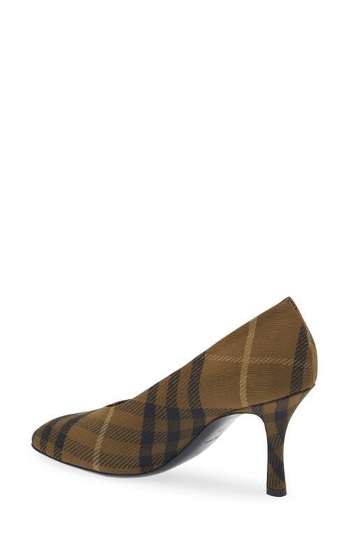 Womens 85MM Check Cotton-Blend Stiletto Pumps Product Image