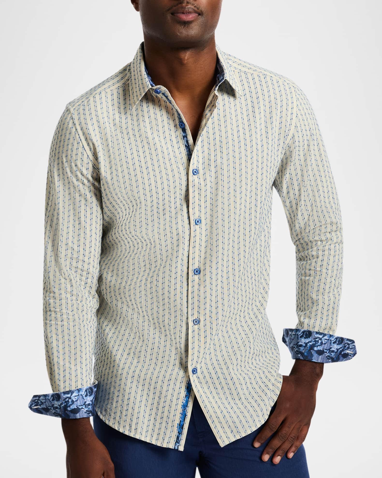 Men's Senegal Cotton and Linen Sport Shirt Product Image