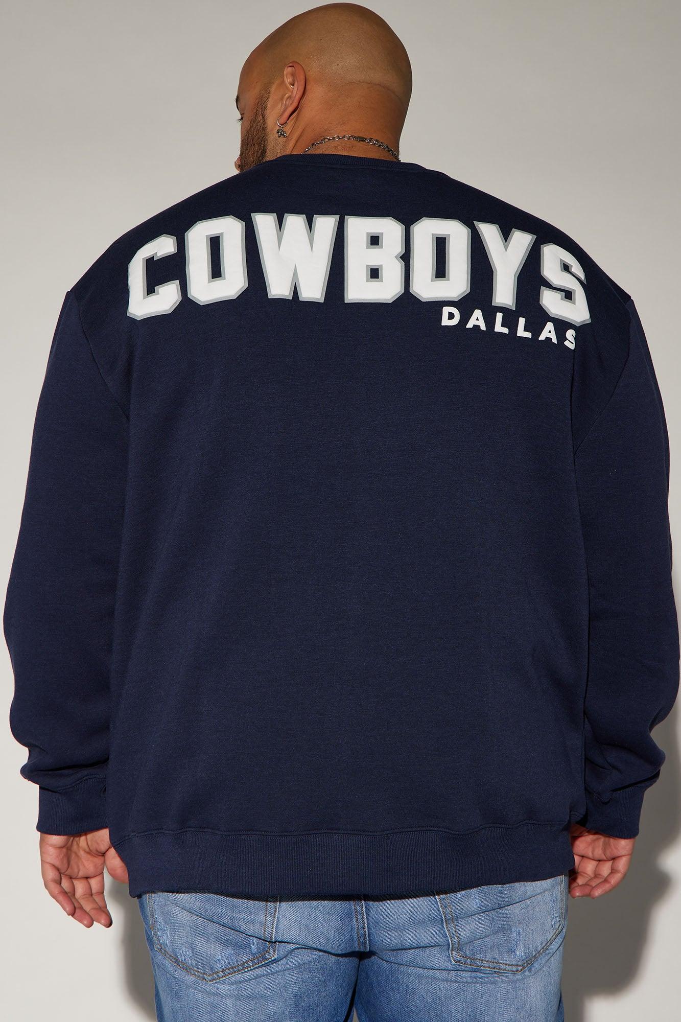 Cowboys Higher Education Fleece Crew Neck Sweater - Navy/combo Product Image
