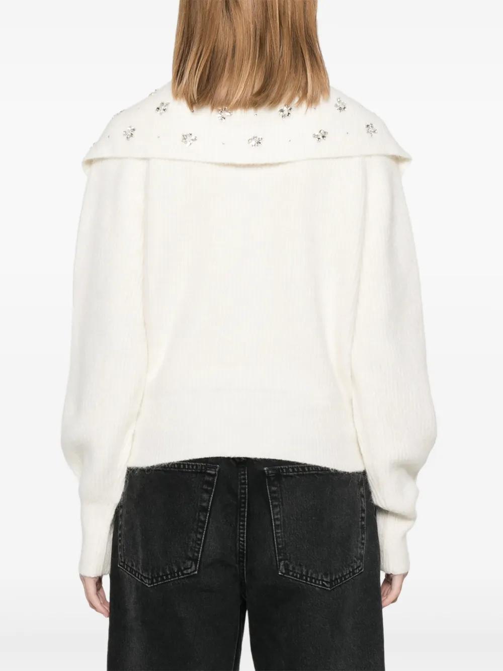 Jewellery-neck cardigan Product Image