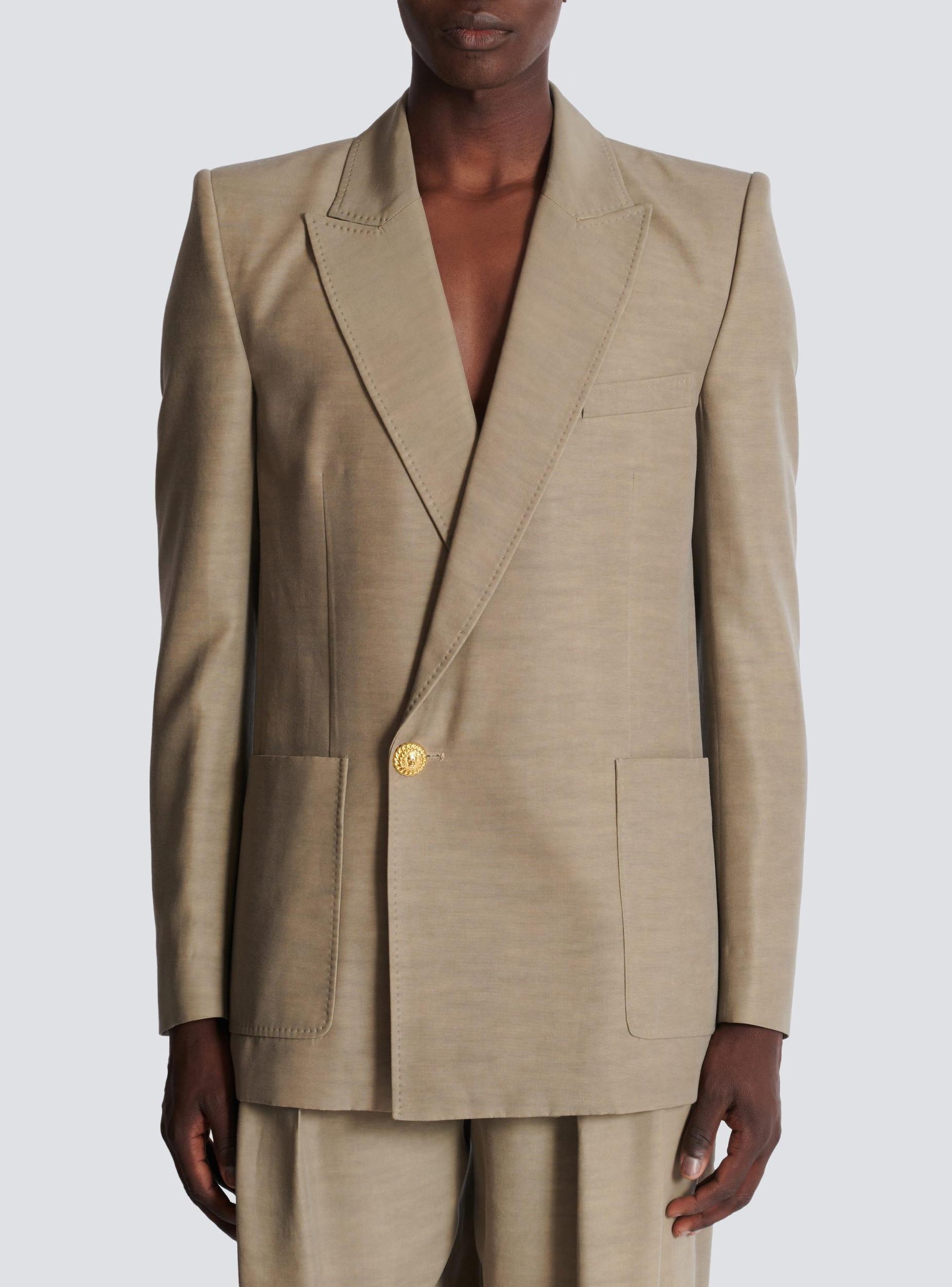 1-button tailored cupro jacket Product Image