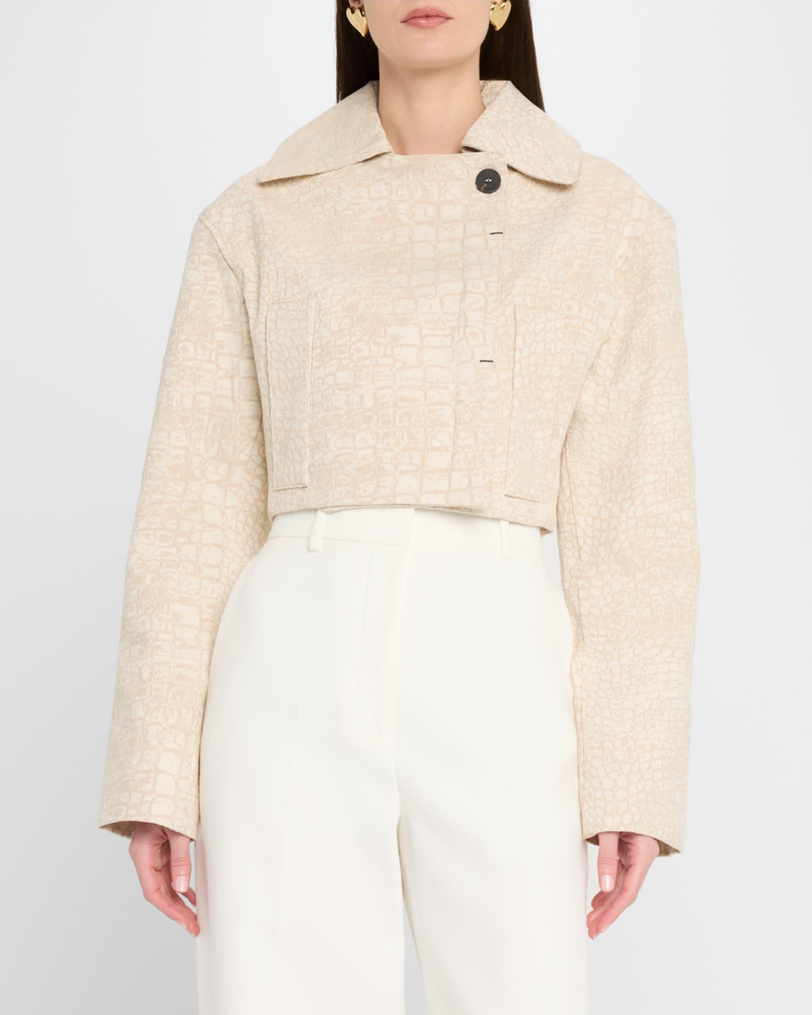 The Marino De-Nîmes Crop Denim Jacket Product Image