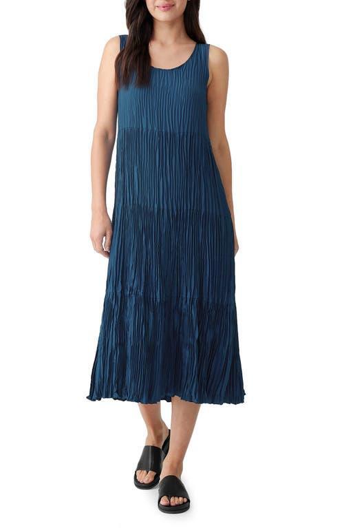 Eileen Fisher Full Tiered Dress (Geranium) Women's Dress Product Image