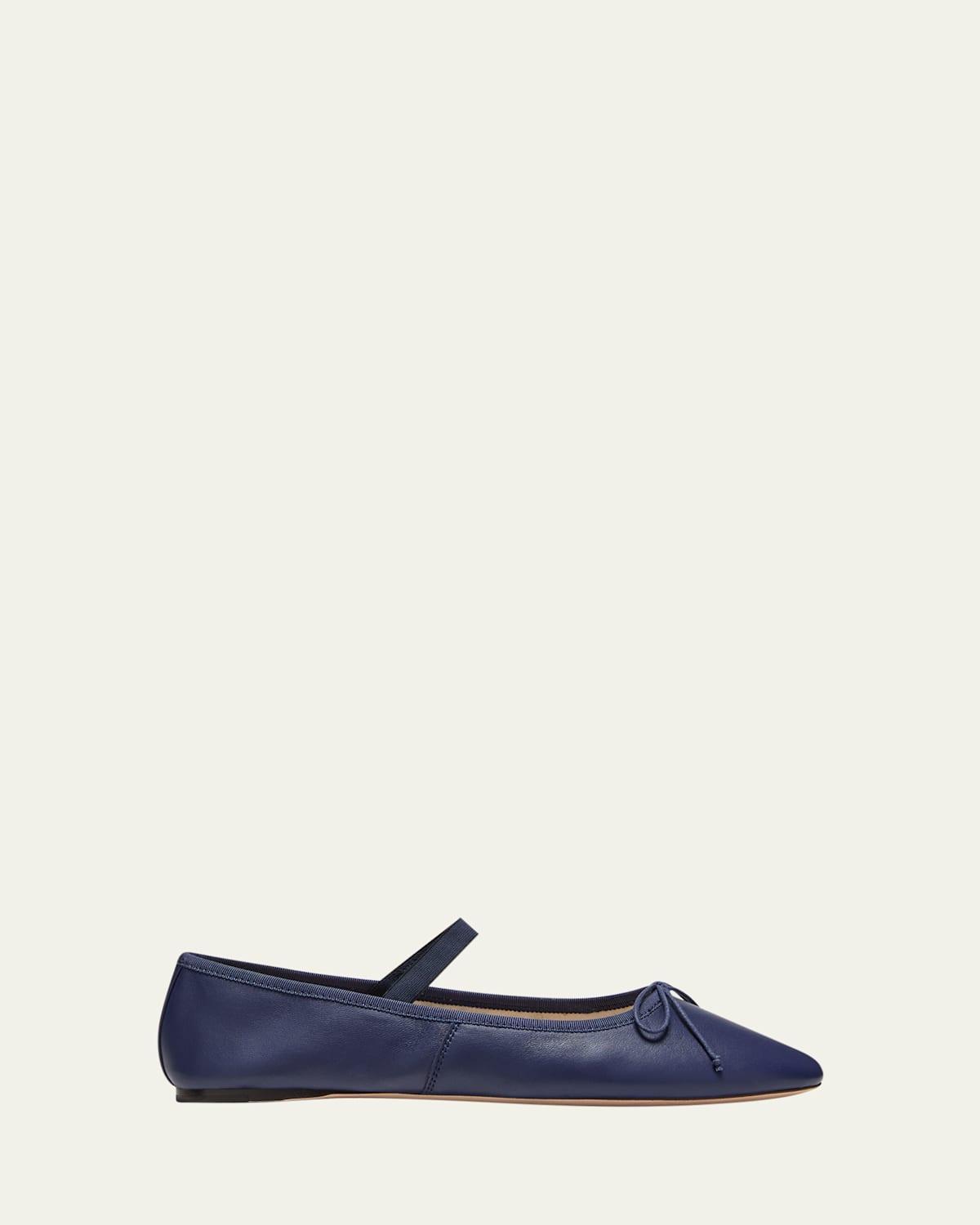 Womens Leonie Leather Ballet Flats Product Image