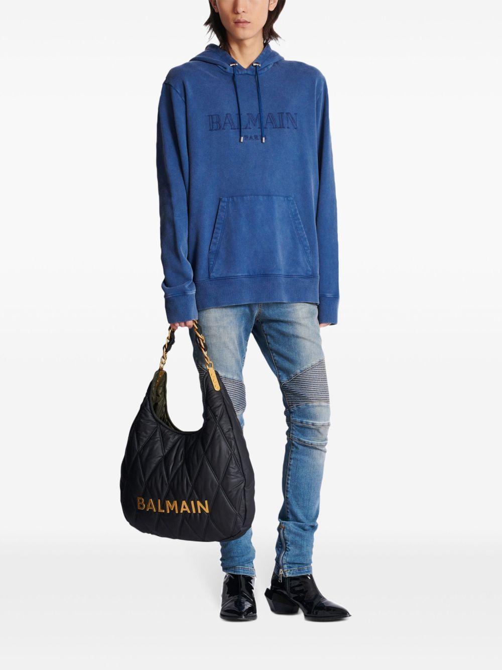 embroidered-logo hoodie Product Image