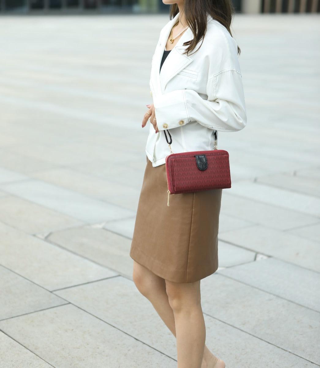 MKF Collection Women's Olga Signature Phone Crossbody Bag Female Product Image