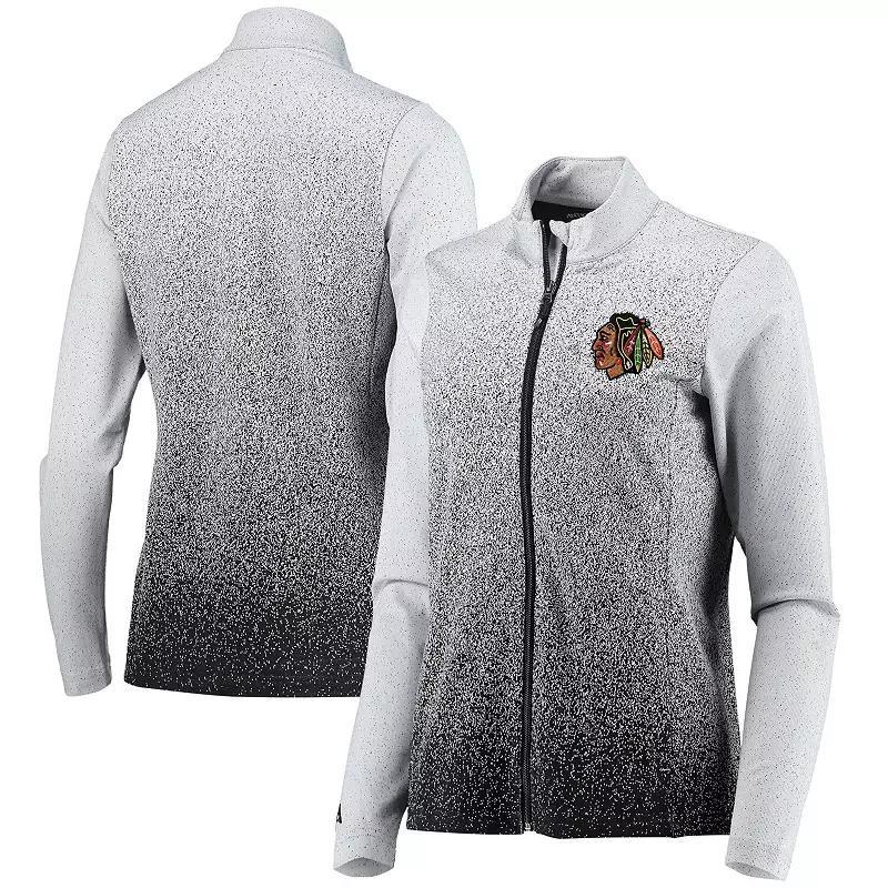 Womens Antigua /Black Chicago Blackhawks Guide Desert Dry Full-Zip Jacket Product Image