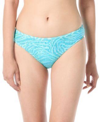Vince Camuto Womens Sequin Zebra Print Bandeau Bikini Top Sequin Zebra Print Hipster Bikini Bottoms Product Image