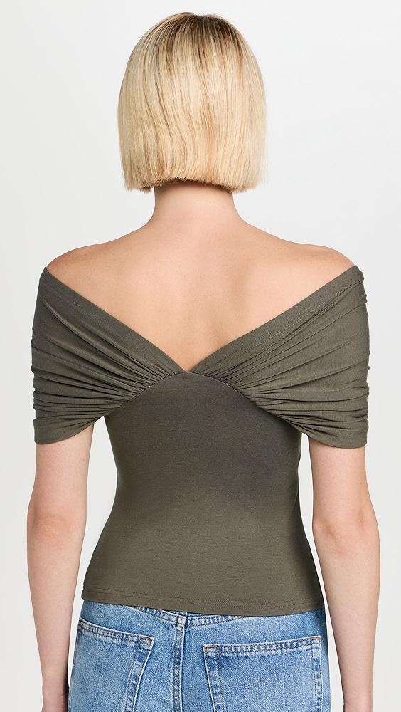 Favorite Daughter Off Shoulder Twisted Front​ Top | Shopbop Product Image