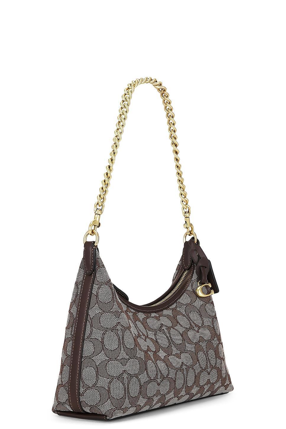 Signature Jacquard Juliet Shoulder Bag 25 Oak Maple Coach Product Image