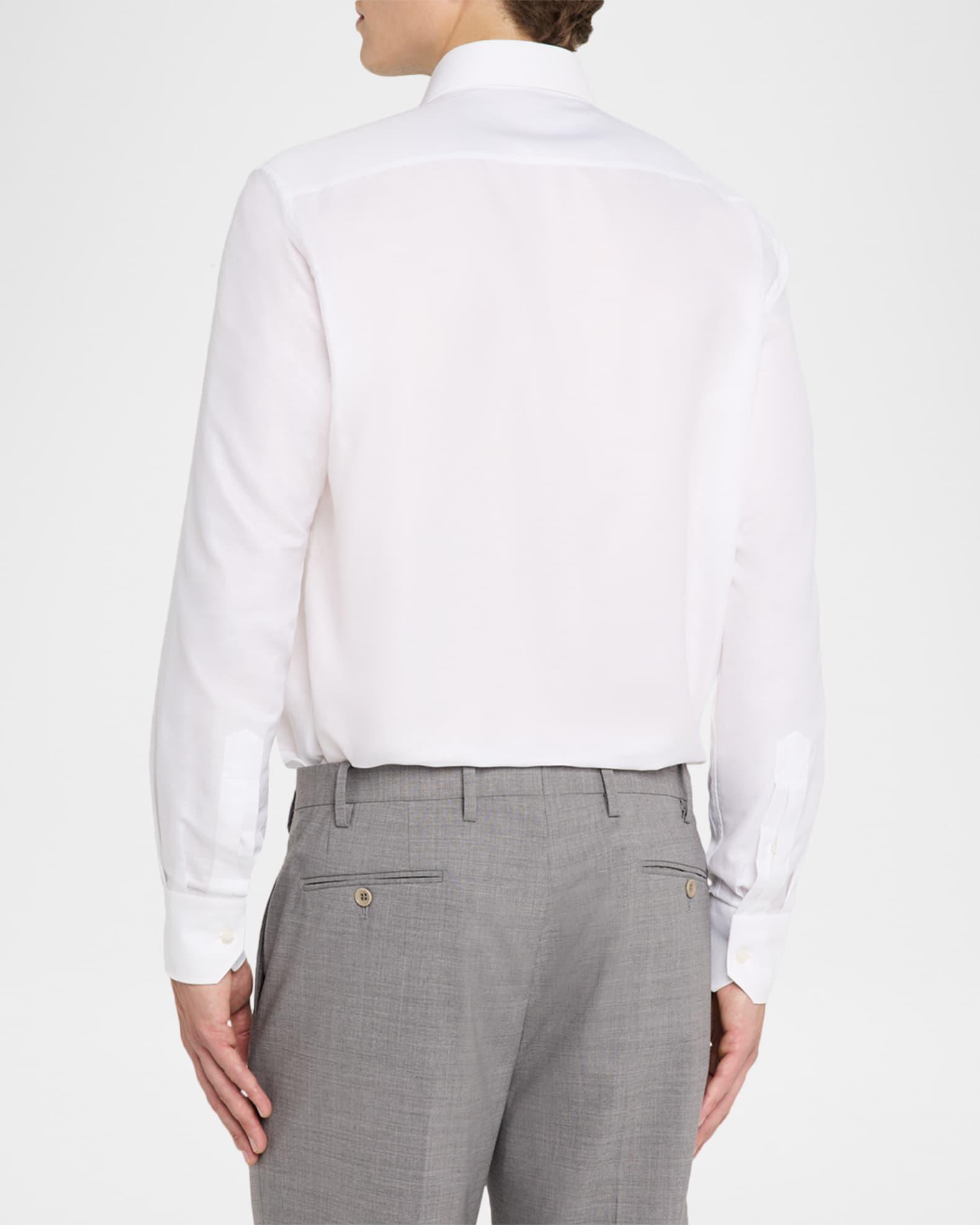 Men's Cotton-Linen Dress Shirt  Product Image