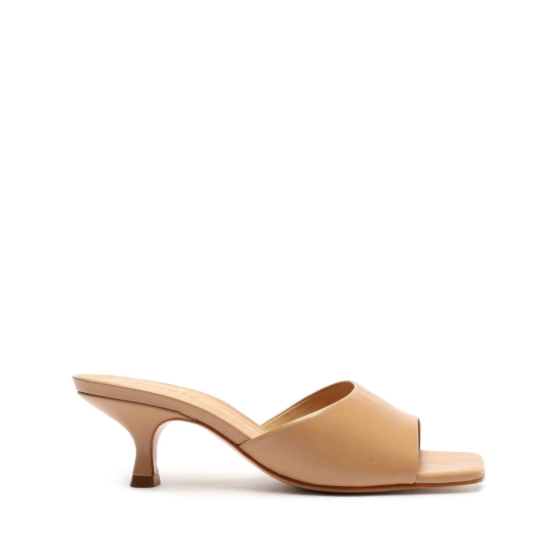 Schutz Dethalia Leather Heeled Mule Womens at Urban Outfitters Product Image