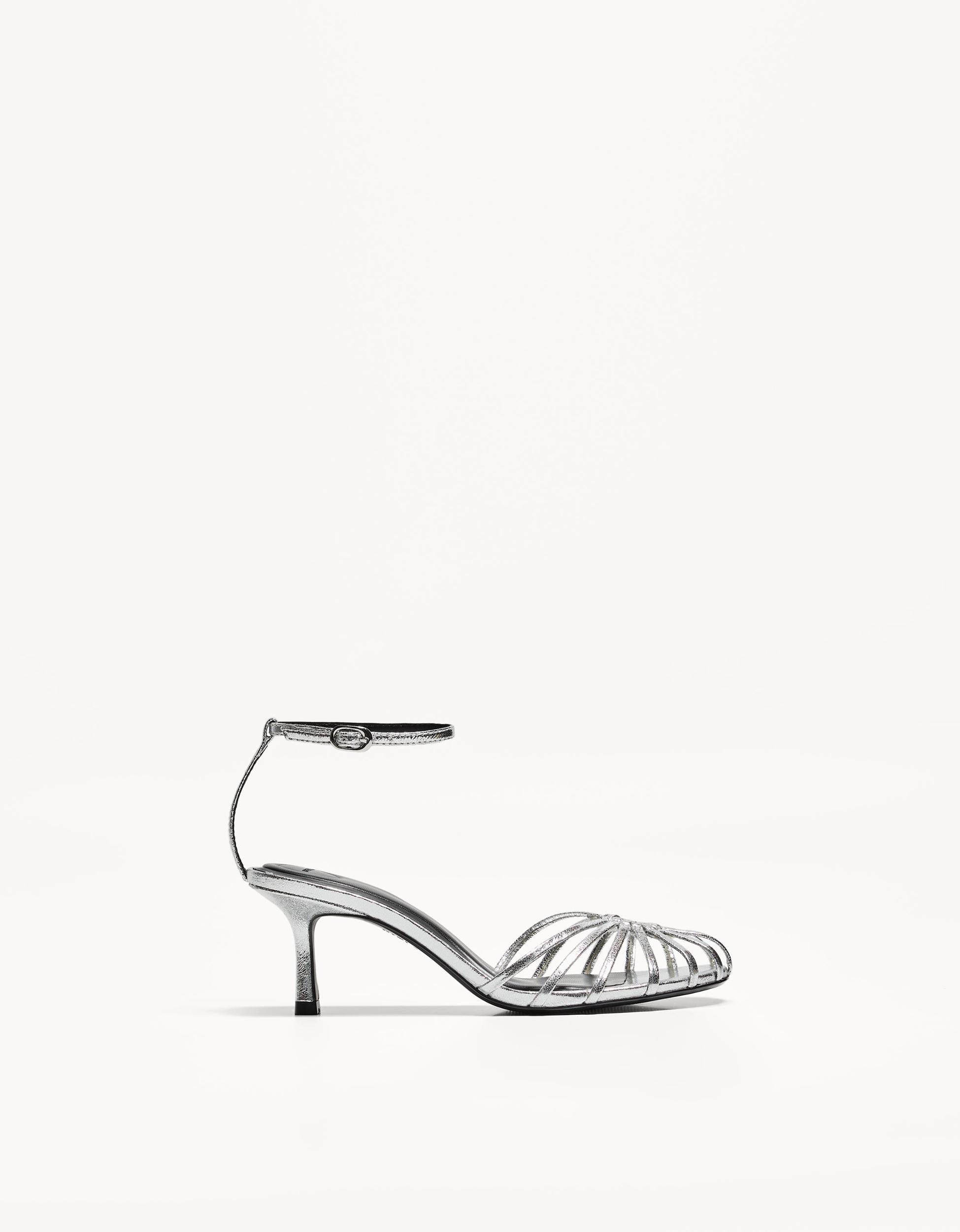 Heeled cage sandals Product Image