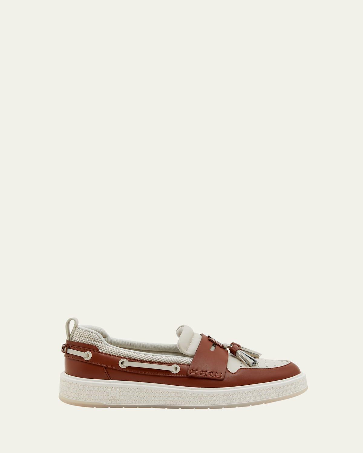 Men's MA Tassel Leather Boat Shoes Product Image