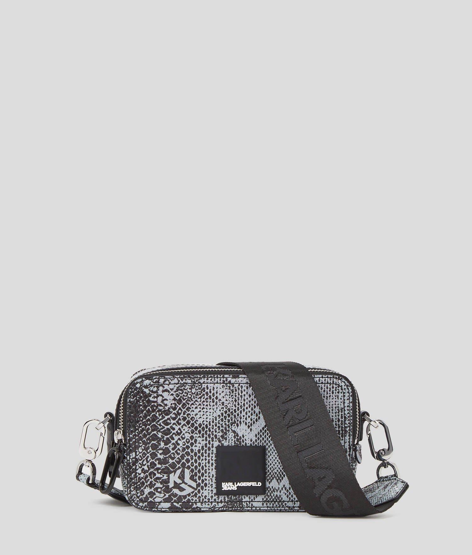 KLJ SNAKESKIN-EFFECT CAMERA BAG Product Image