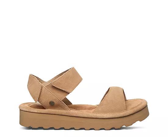 Bearpaw Crest Women's Slingback Platform Sandals, Size: 6, Iced Brown Product Image