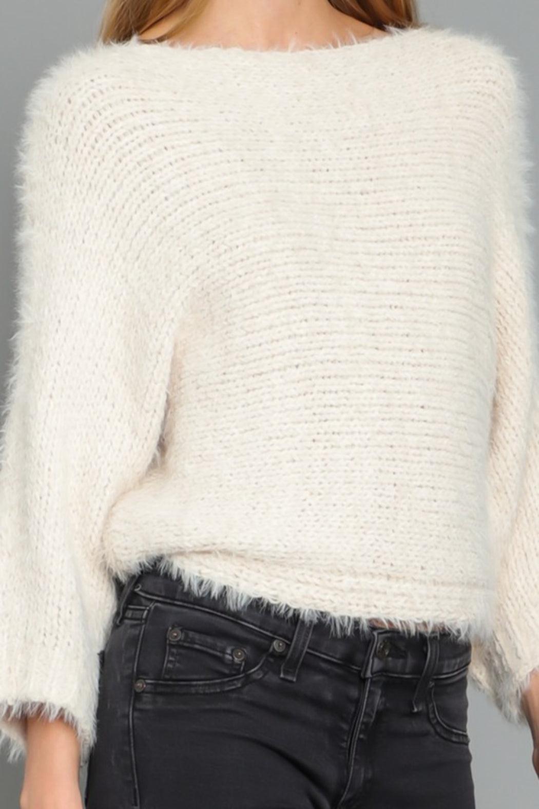 Fuzzy Knit Sweater Product Image