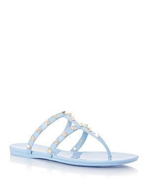 Valentino Garavani Womens Slip On Thong Embellished Sandals Product Image