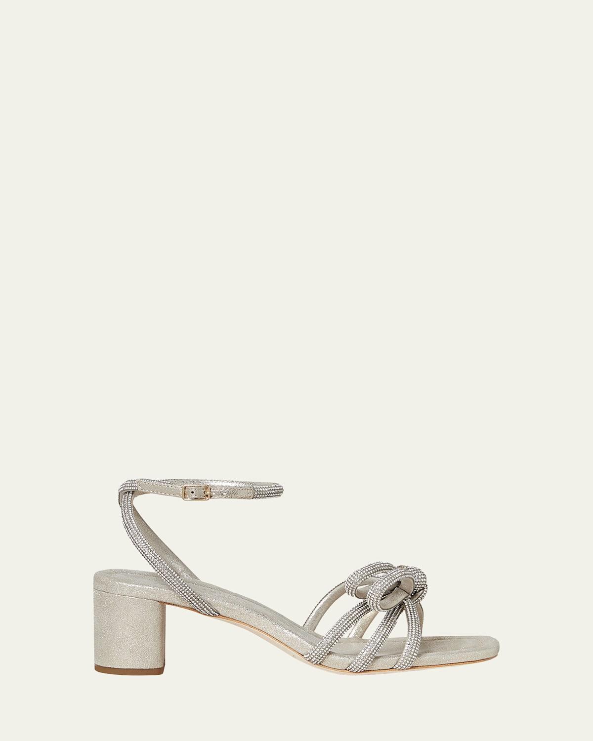 Womens Mikel Crystal-Embellished Suede Sandals Product Image