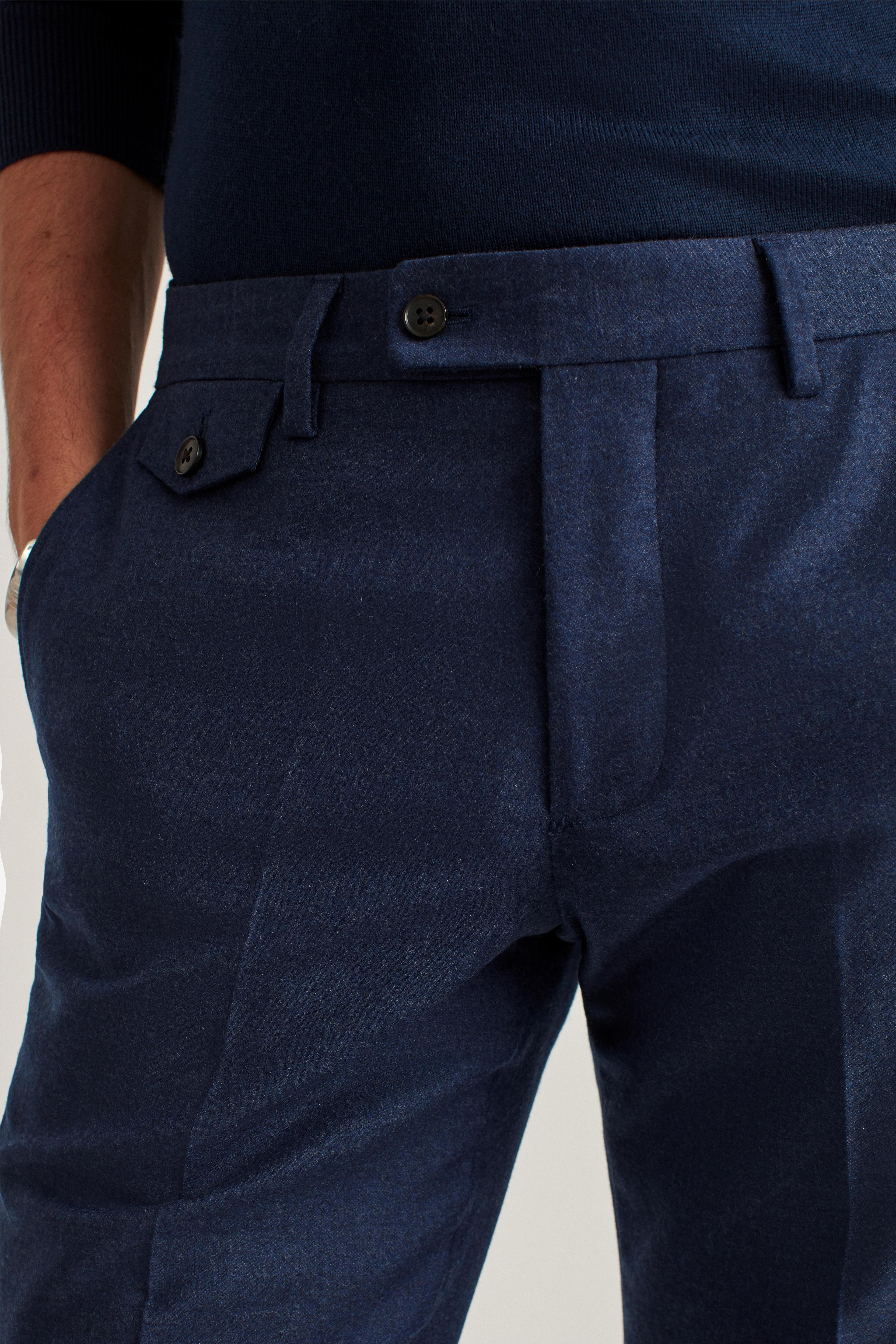 Italian Stretch Wool Flannel Suit Pants Product Image