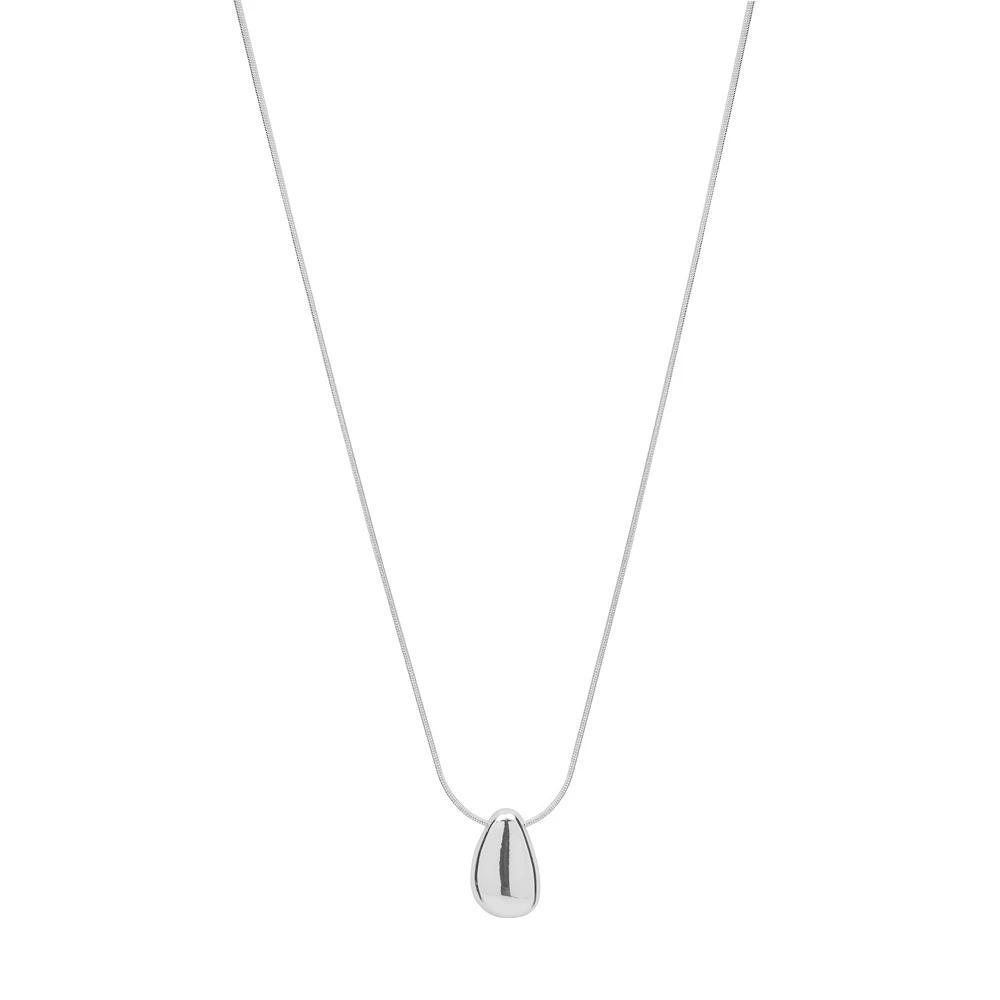 LC Lauren Conrad Silver Tone Teardrop Pendant Adjustable Long Necklace, Women's, None Product Image