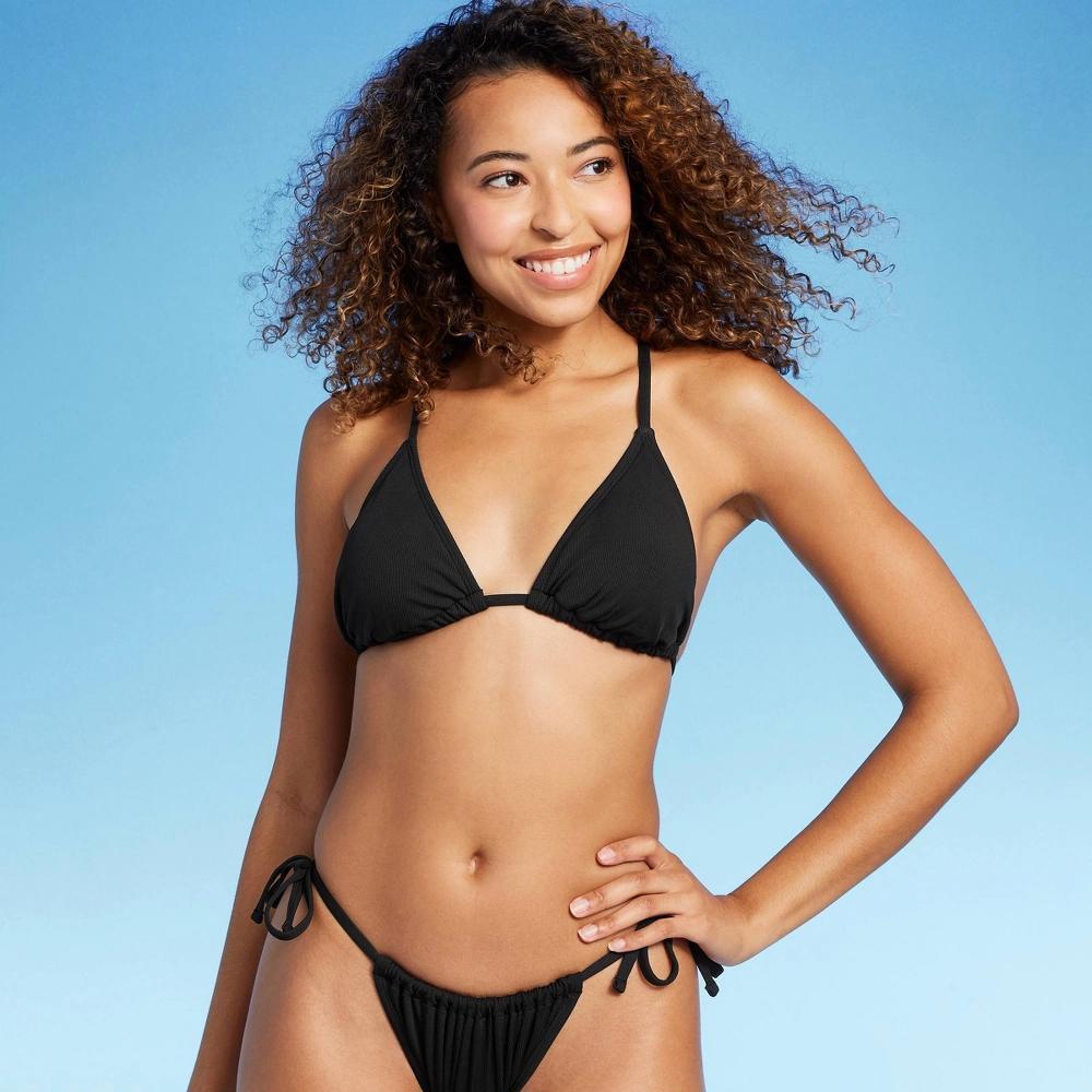 Women's Triangle Ribbed Bikini Top - Shade & Shore™ Product Image