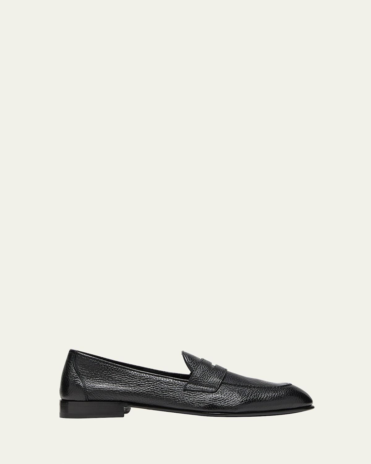 Mens Appia Deerskin Penny Loafers Product Image