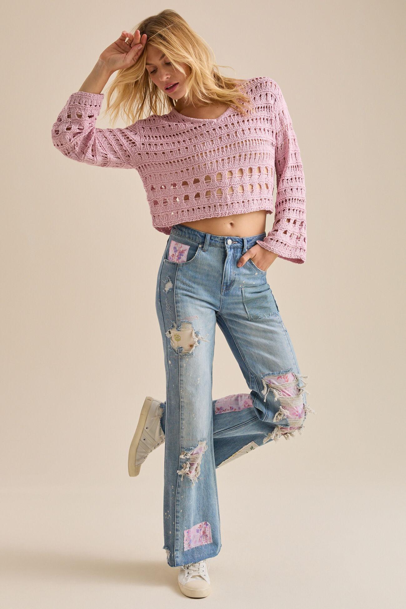 Eloise Patchwork Jeans Product Image