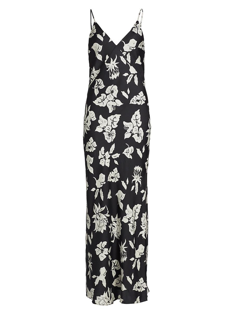 Womens Larissa Floral Silk-Blend Maxi Dress Product Image