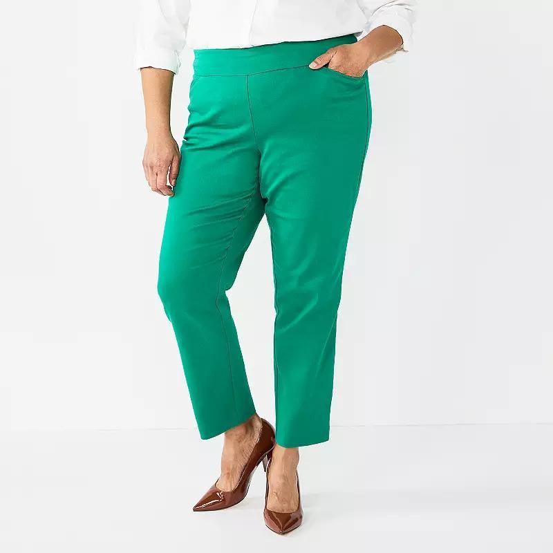 Plus Size Lands' End School Uniform Solid A-line Skirt, Women's, Size: 18 W, Green Product Image