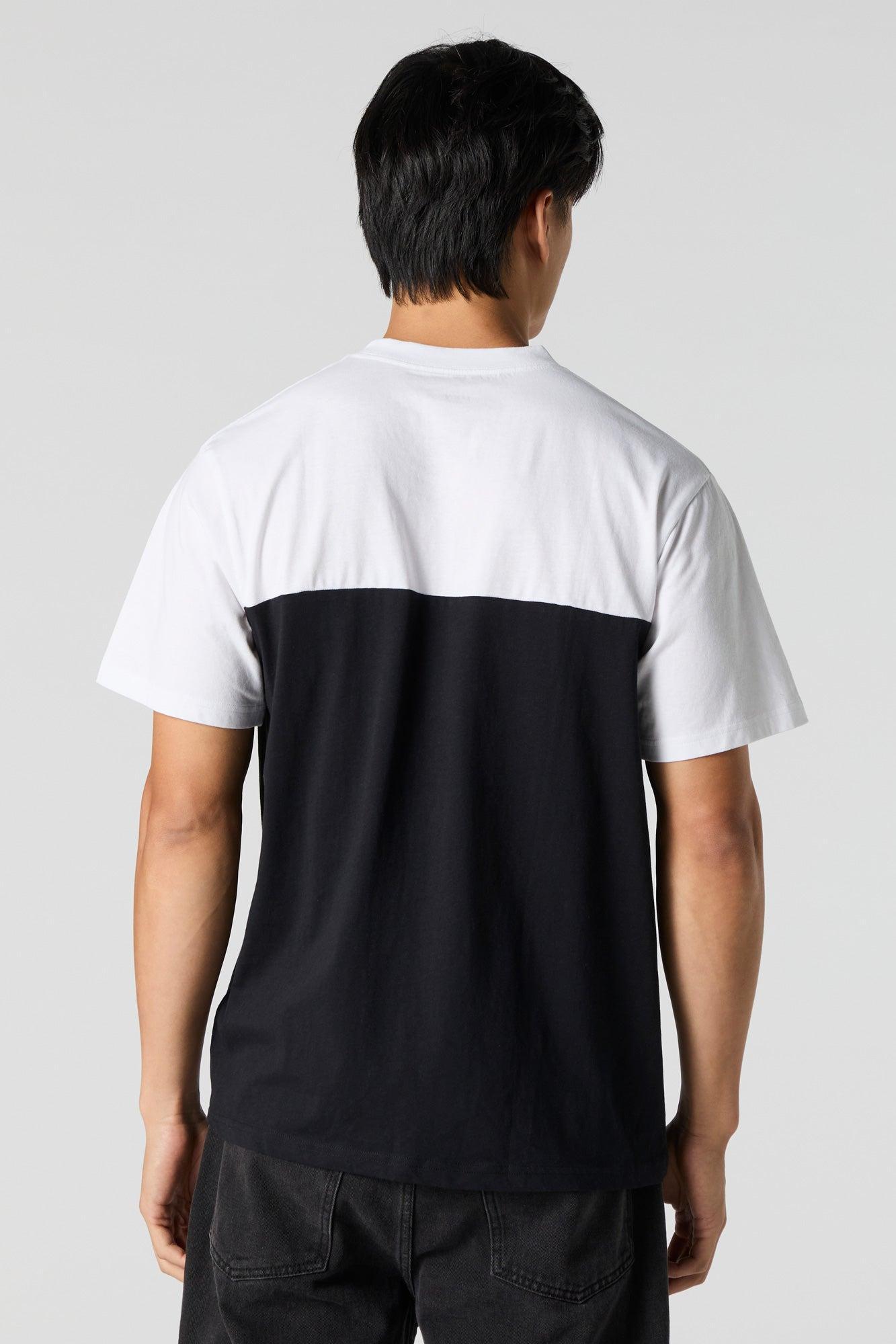 Colourblock Chest Pocket T-Shirt Male Product Image