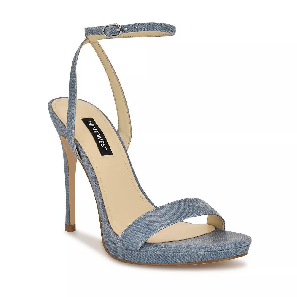 Nine West Loola Women's High Heel Sandals, Size: 10, Blue Blue Product Image