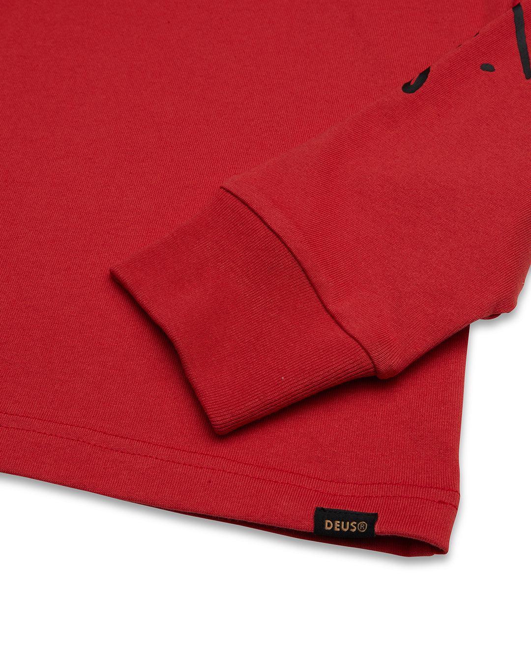 Way Off Long Sleeve Tee - Valiant Red Product Image
