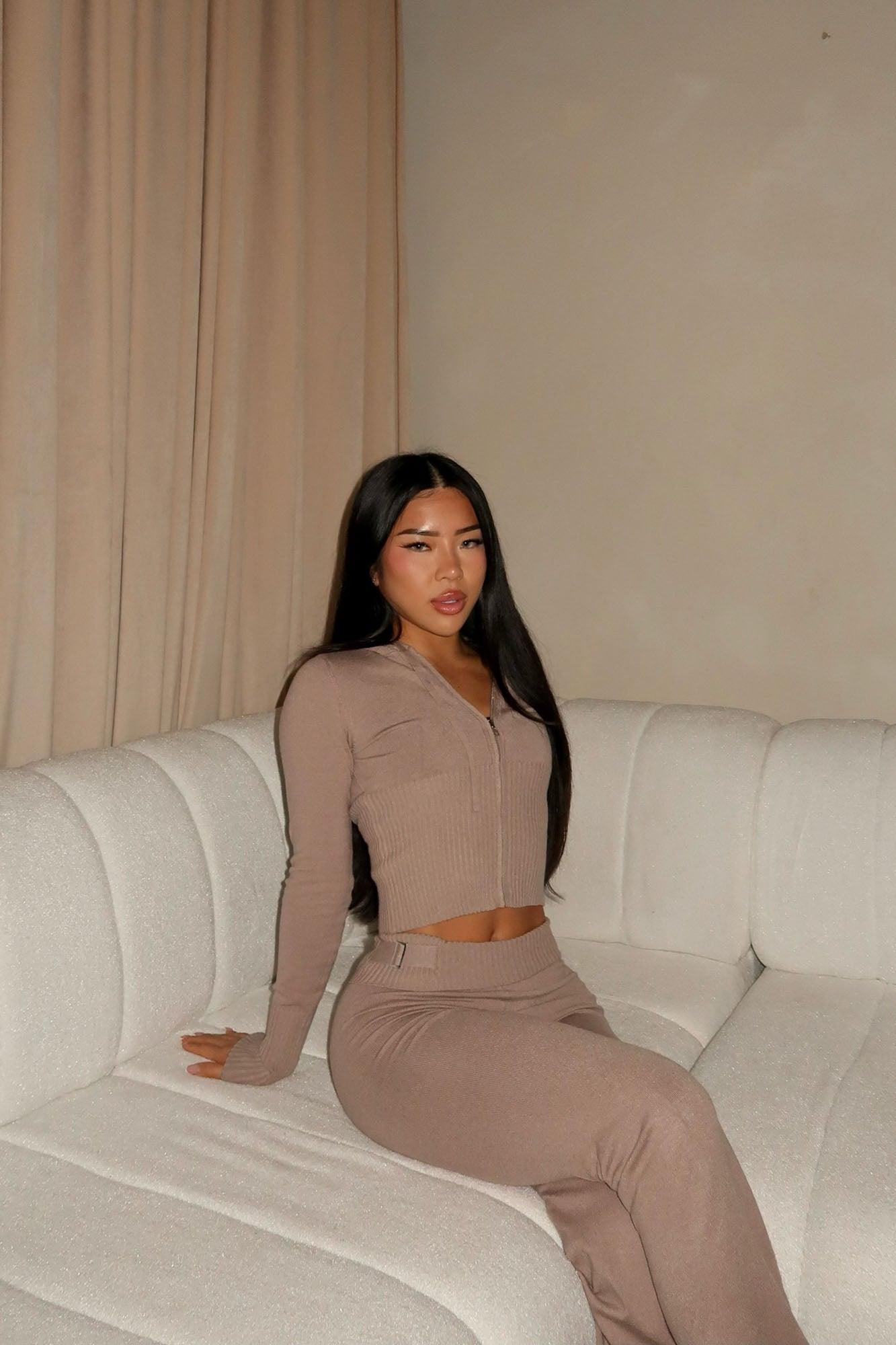 Lena Sweater Pant Set - Oatmeal Product Image