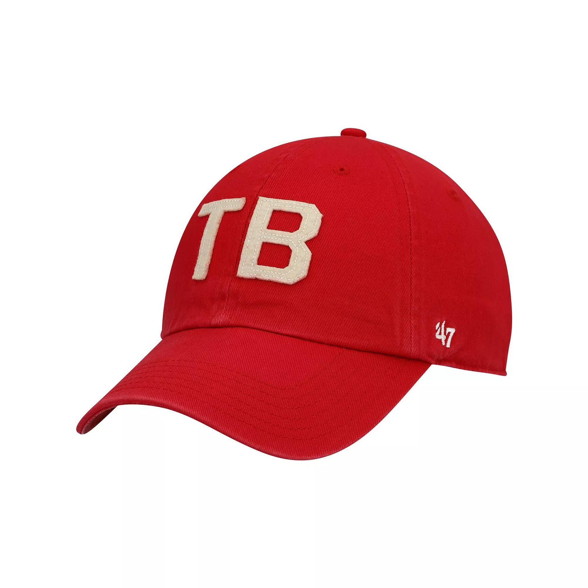 Women's '47 Red Tampa Bay Buccaneers Finley Clean Up Adjustable Hat Product Image