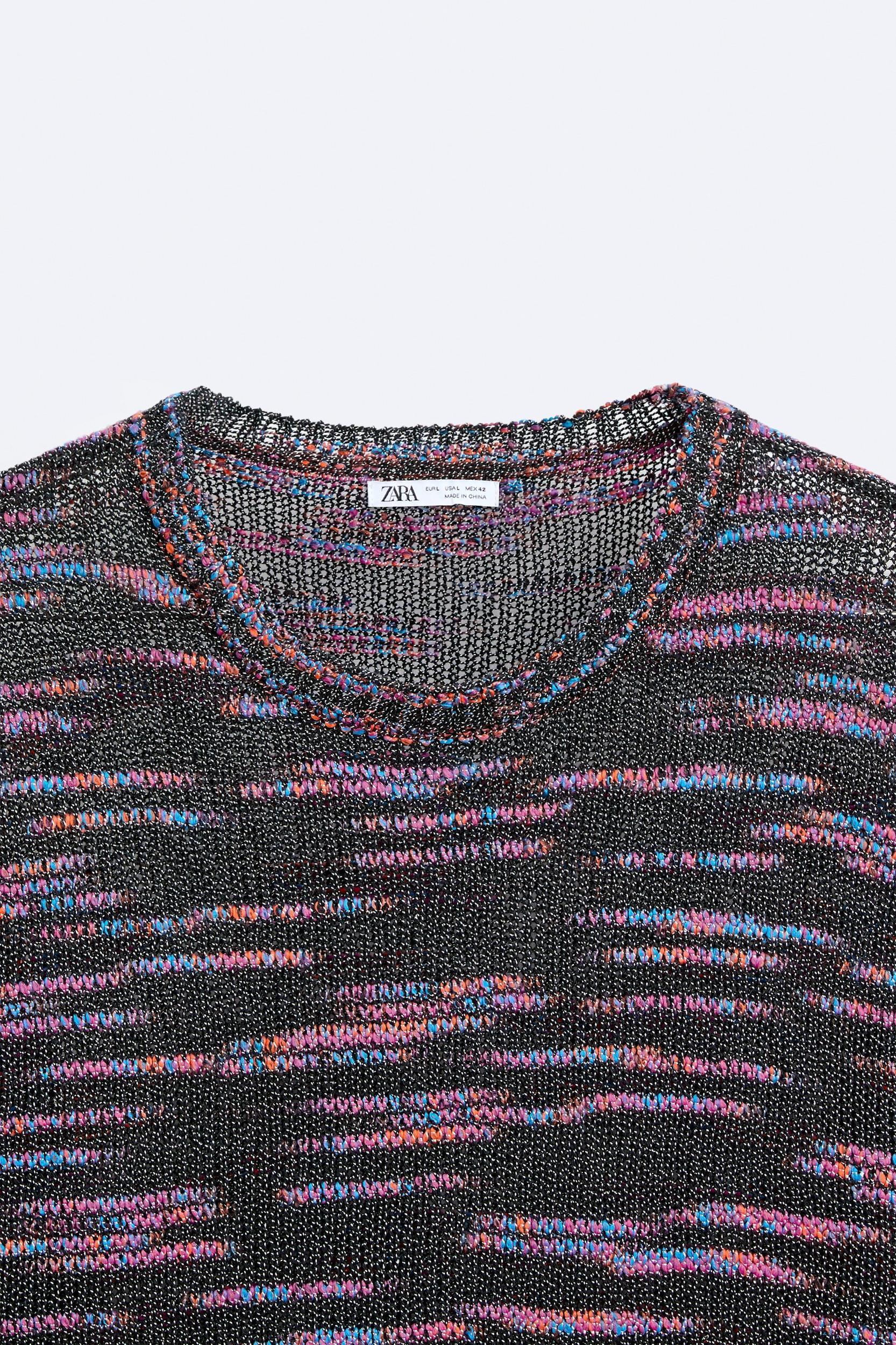 BOUCLÉ TEXTURED KNIT T-SHIRT Product Image