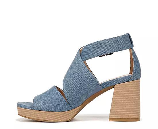 Dr. Scholl's Maya Block Heel Sandal Microfiber) Women's Sandals Product Image