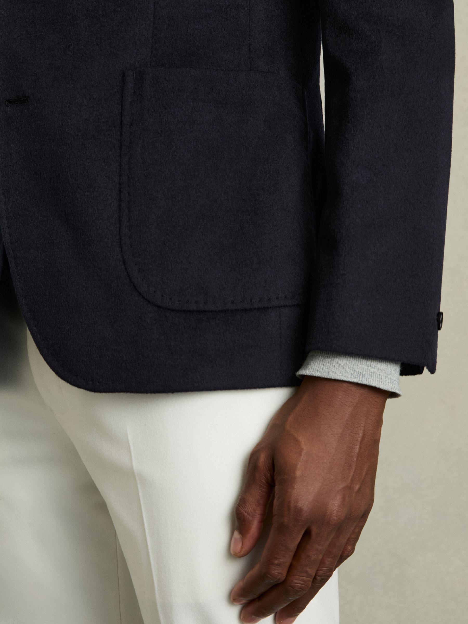 Slim-Fit Pinstripe Suit Trousers in Soft Grey Product Image