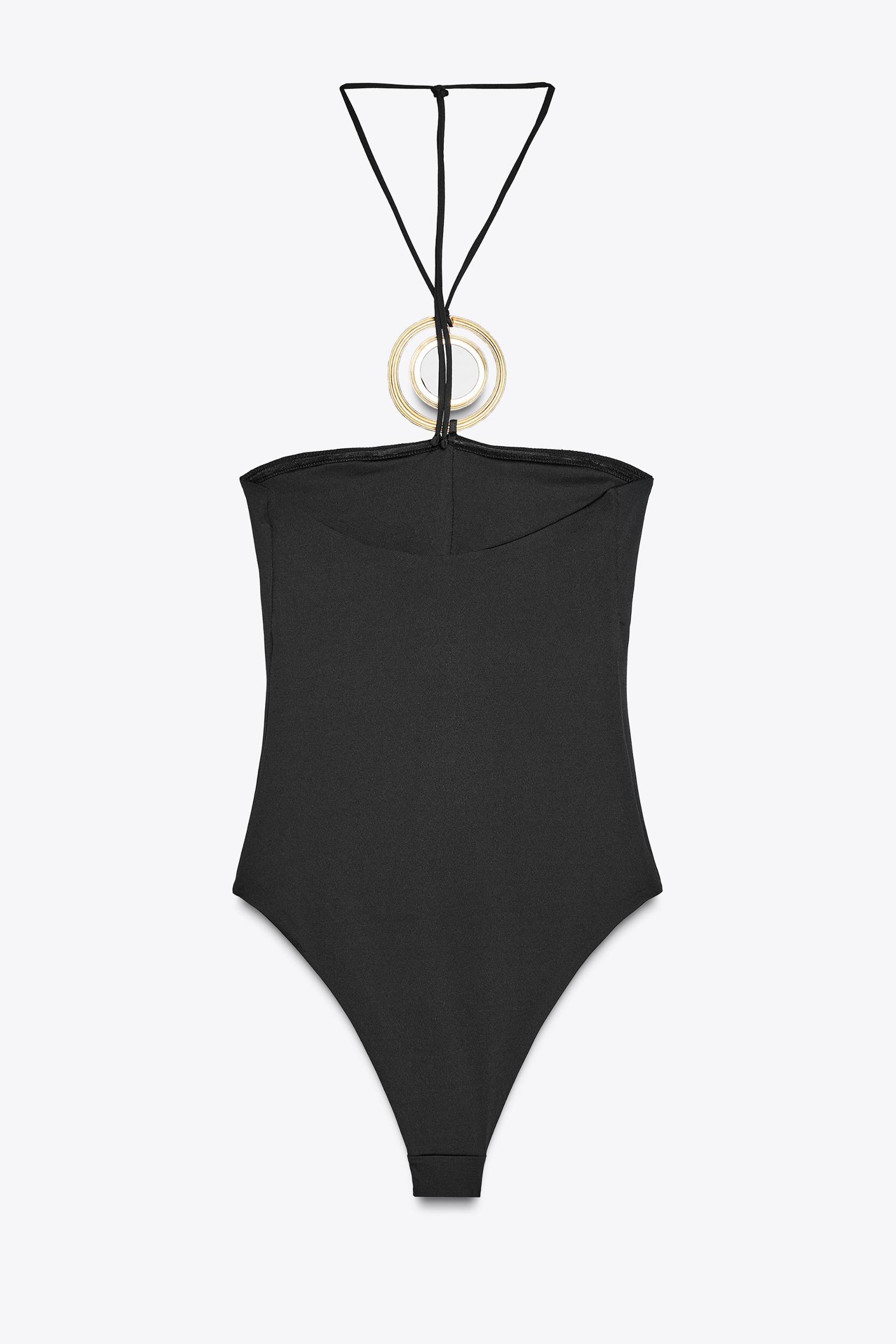 CIRCULAR DETAIL BANDEAU SWIMSUIT Product Image
