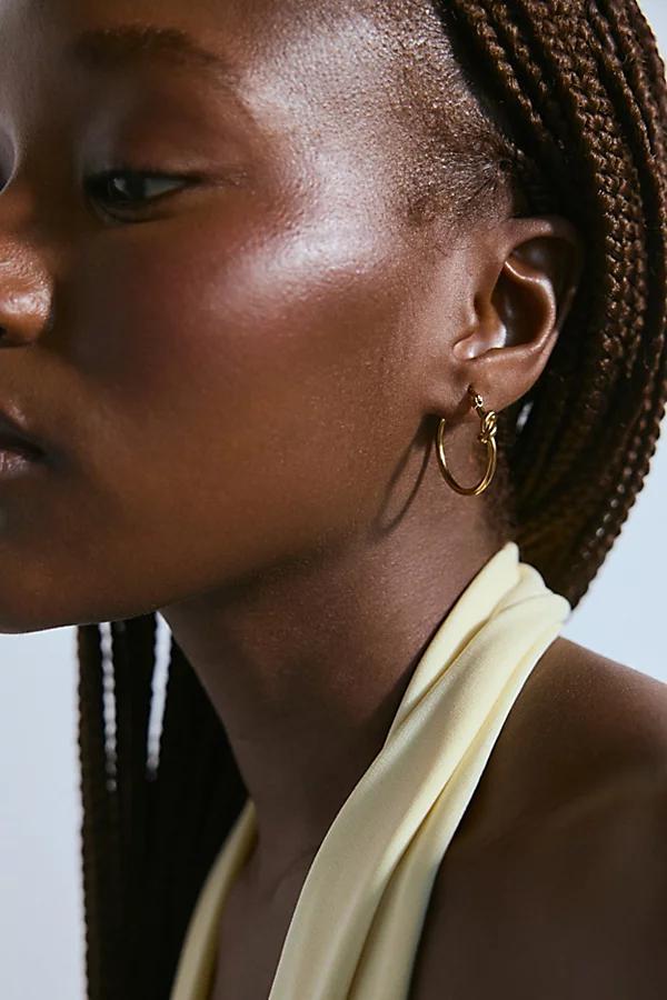 Waterproof Knotted Hoop Earring Womens at Urban Outfitters Product Image