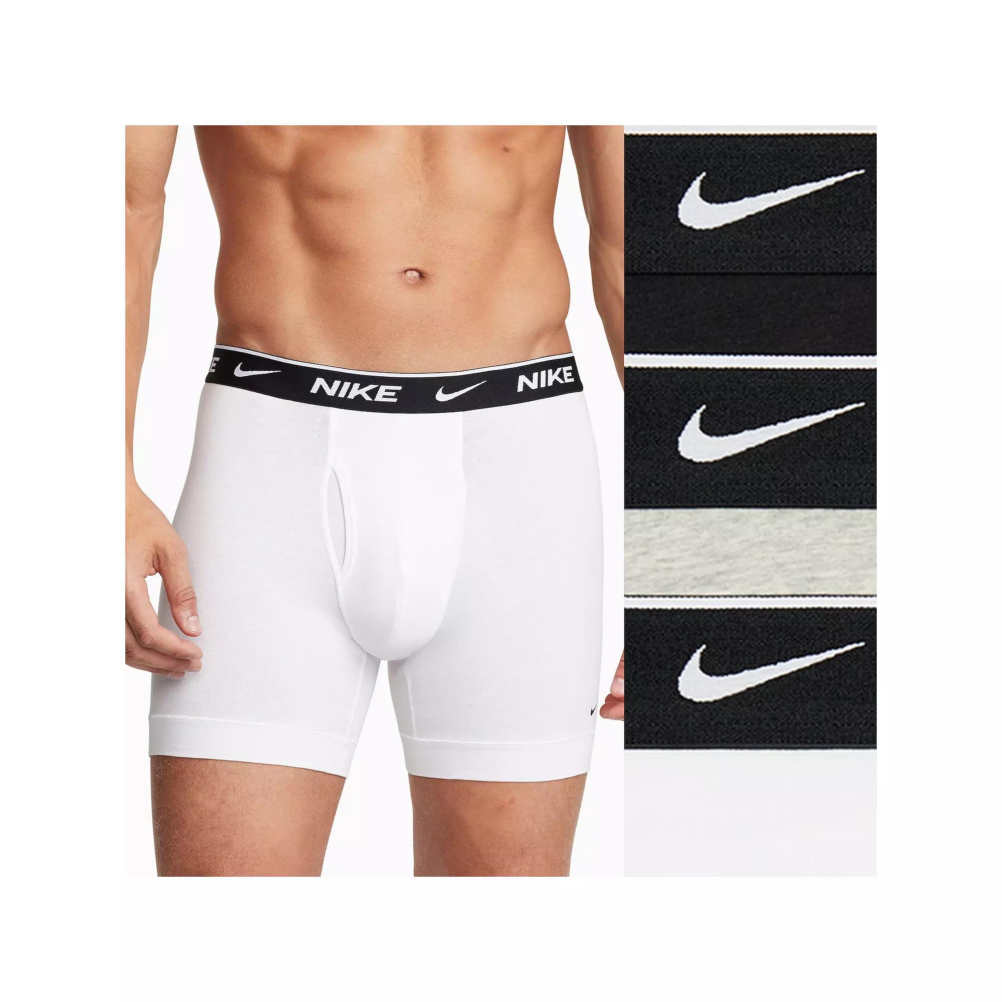 Men's Nike Dri-FIT Essential 3-pack Stretch Boxer Briefs, Size: XXL, Navy Blue Black Product Image
