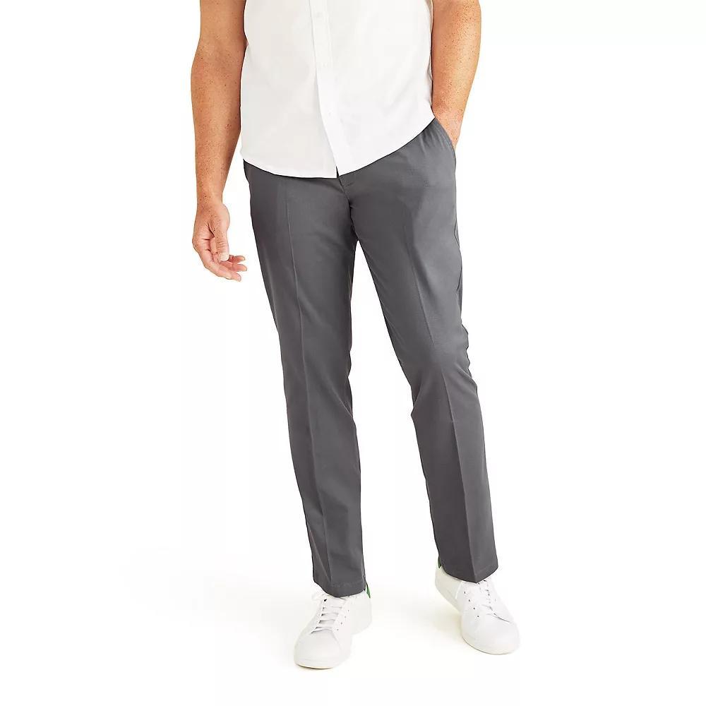 Big & Tall Dockers® Stretch Easy Khaki Classic-Fit Flat-Front Pants, Men's, Size: 48X30, Black Product Image