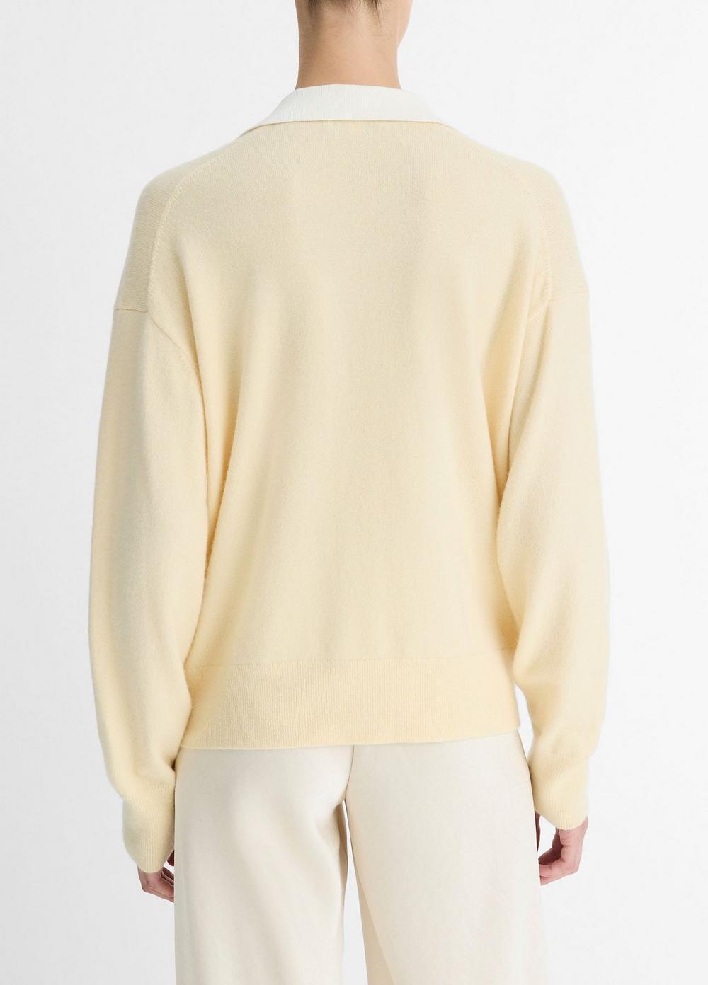 Contrast-Collar Cotton Oxford Shirt Product Image