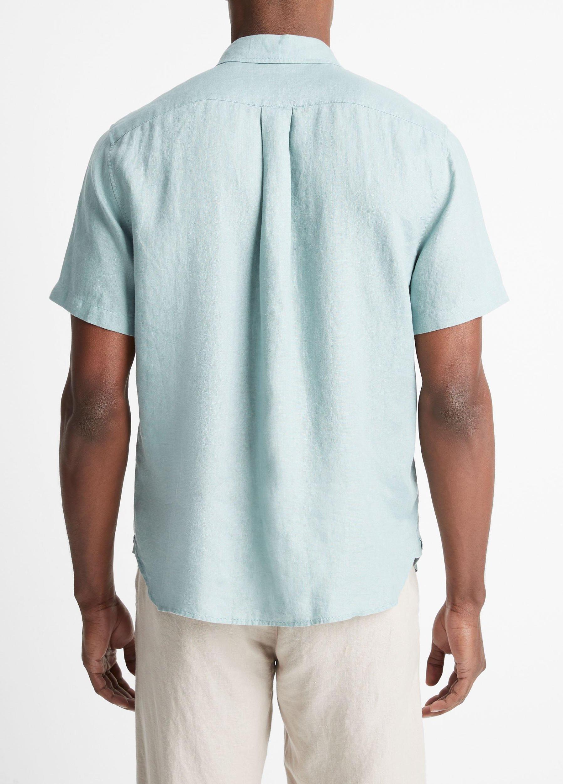 Linen Short-Sleeve Shirt Product Image